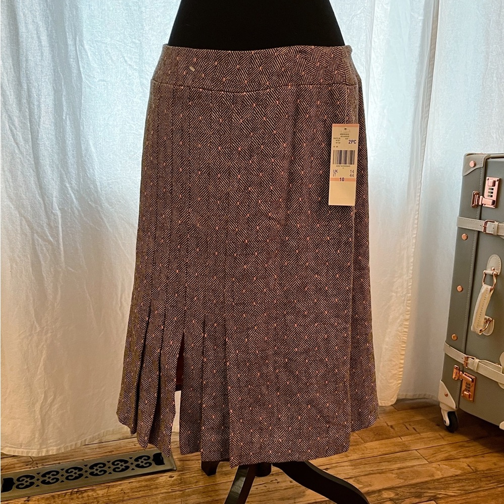 Nipon Boutique Wool Blend Skirt